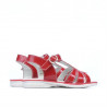 Sandales enfants petits 53c vernis rouge