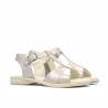 Sandales enfants petits 40c vernis beige nacré