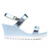Sandales femme 5031 bleu argenté