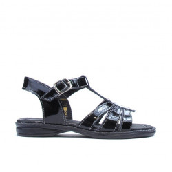 Sandales petits enfants 53c vernis noir