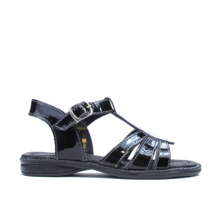 Sandales petits enfants 53c vernis noir