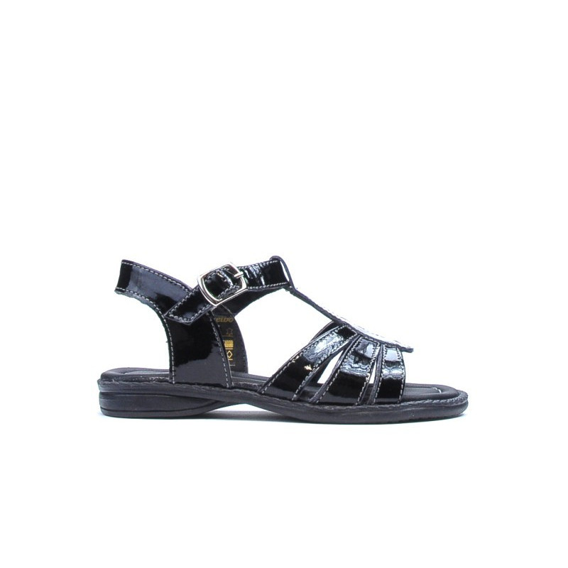 Sandales petits enfants 53c vernis noir