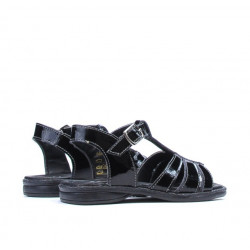 Sandales petits enfants 53c vernis noir