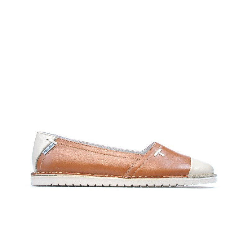 Ballerines femme 7003 marron combiné