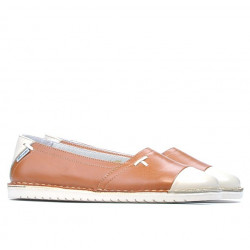 Ballerines femme 7003 marron combiné