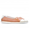 Ballerines femme 7003 marron combiné