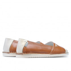 Ballerines femme 7003 marron combiné