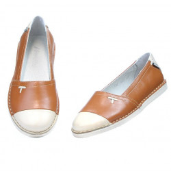 Ballerines femme 7003 marron combiné