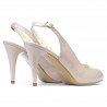 Sandales femme 1250 vernis ivoire