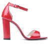 Sandales femme 1259 vernis rouge
