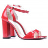 Sandales femme 1259 vernis rouge