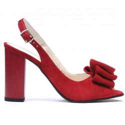 Sandales femme 1256 rouge antilope