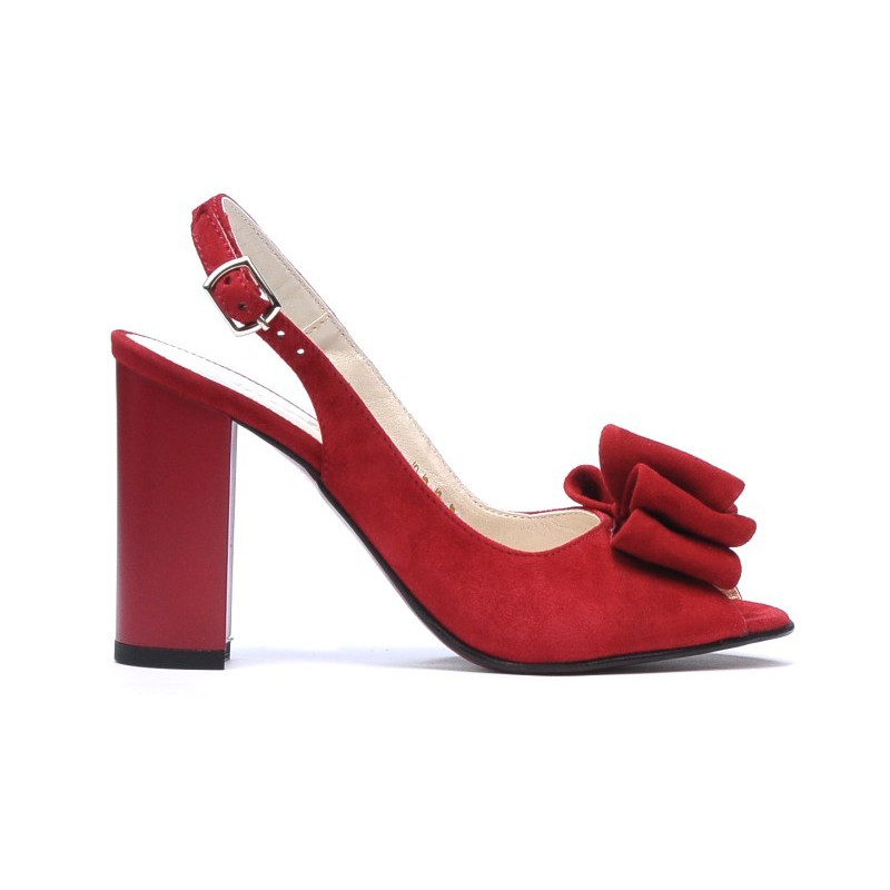 Sandales femme 1256 rouge antilope