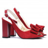 Sandales femme 1256 rouge antilope