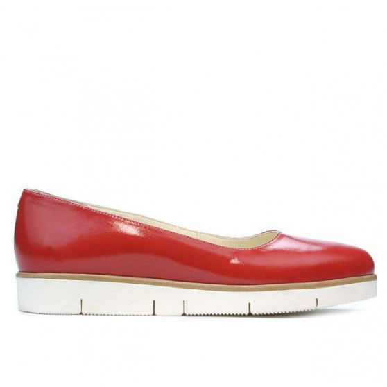 Chaussures décontractées femme 677 vernis rouge