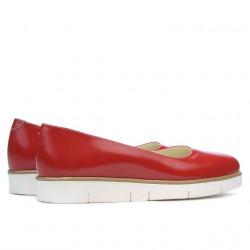 Chaussures décontractées femme 677 vernis rouge