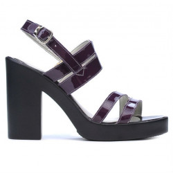 Sandales femme 5027 verni violet