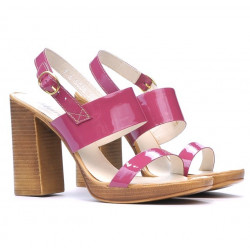 Sandales femme 5028 vernis fuchsia