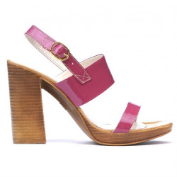 Sandales femme 5028 vernis fuchsia