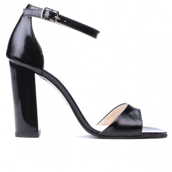 Sandales femme 1259 vernis noir satiné Sandales femme 1259 vernis noir satiné