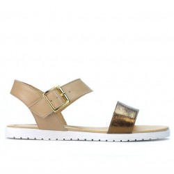 Sandales femme 5036 cuivre+beige