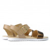 Sandales femme 5036 cuivre+beige