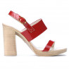Sandales femme 5028 vernis rouge