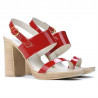 Sandales femme 5028 vernis rouge