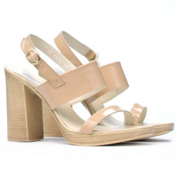 Sandales femme 5028 vernis nude
