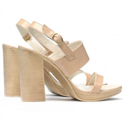 Sandales femme 5028 vernis nude