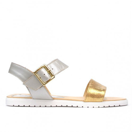 Sandales femme 5036 or+argent Sandales femme 5036 or+argent