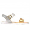 Sandales femme 5036 or+argent