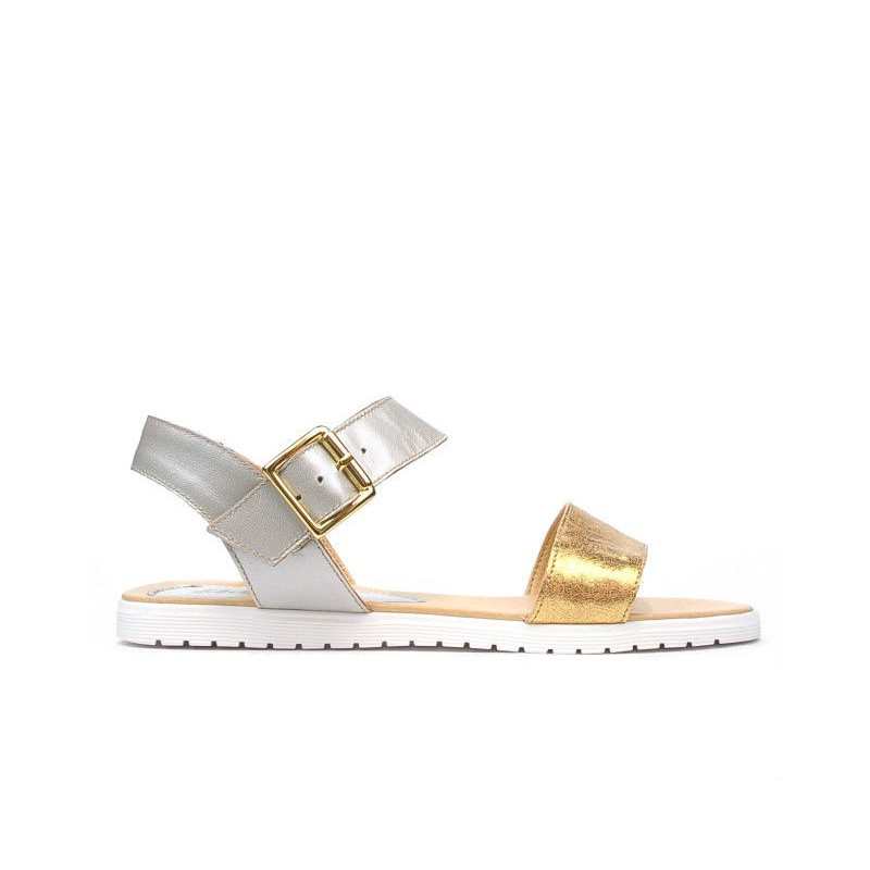 Sandales femme 5036 or+argent