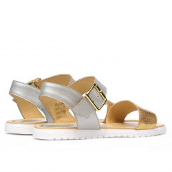 Sandales femme 5036 or+argent