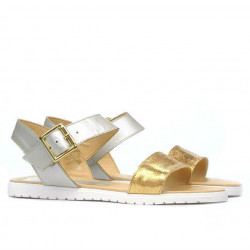 Sandales femme 5036 or+argent