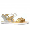 Sandales femme 5036 or+argent