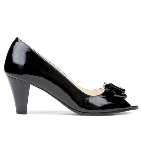 Sandales femme 1255 vernis noir