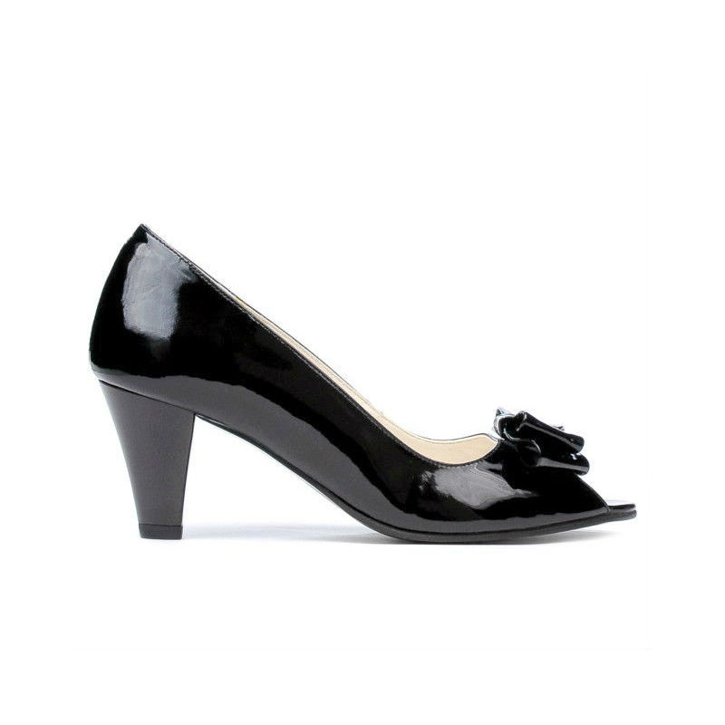 Sandales femme 1255 vernis noir