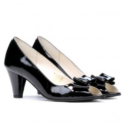 Sandales femme 1255 vernis noir