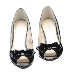 Sandales femme 1255 vernis noir