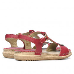 Sandales femme 5040 rouge