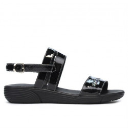 Sandales femme 5035 vernis noir