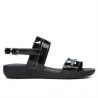 Sandales femme 5035 vernis noir