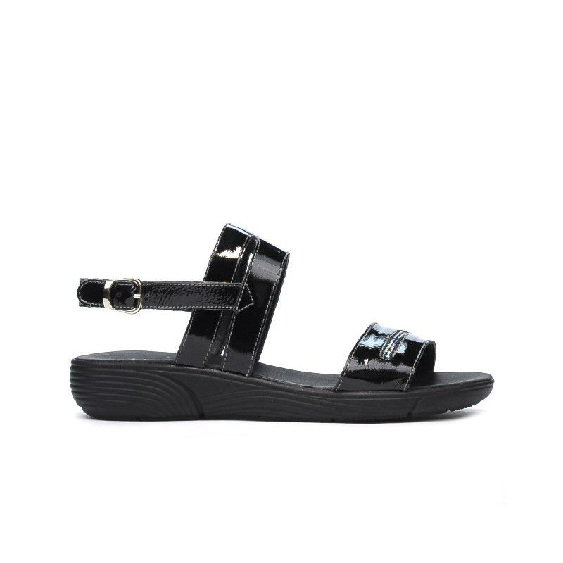 Sandales femme 5035 vernis noir