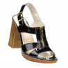 Sandales femme 5029 vernis bordeaux