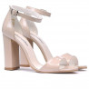 Sandales femme 1259 vernis beige nacré