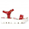 Sandales femme 5034 verni rouge