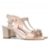 Sandales femme 1257 vernis ivoire