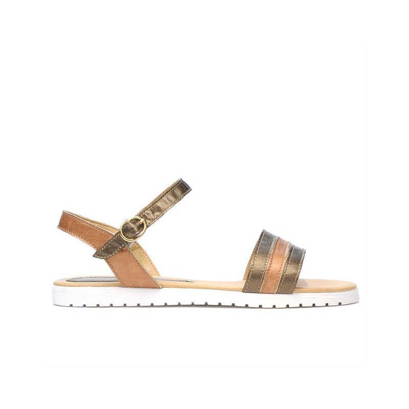Sandales femme 5037 cuivre combiné