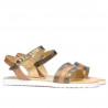 Sandales femme 5037 cuivre combiné